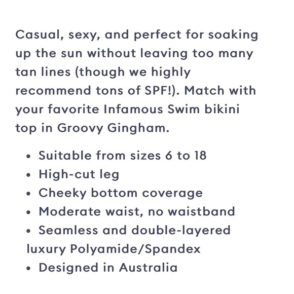 NWT! Infamous Swim x Kasey Rainbows Stella Cheeky Bikini Bottoms L Swim - Picture 10 of 10